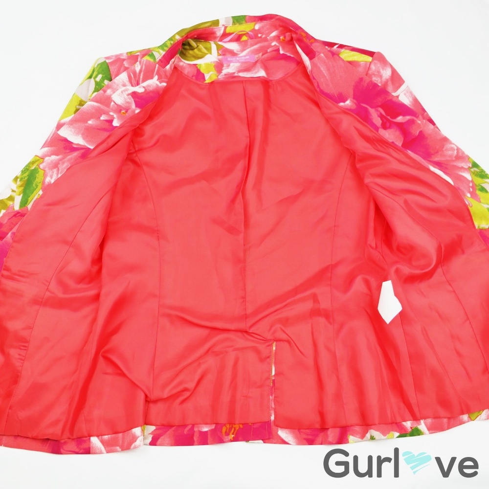 Isaac Mizrahi Floral Blazer - Pink and Green - Picture 7 of 8